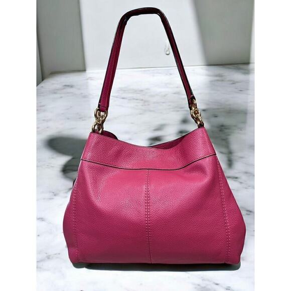 Coach F28997 Lexy Pebble Leather Shoulder Bag - Picture 2 of 11